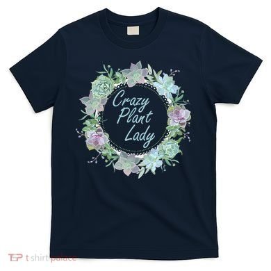 Crazy Plant Lady Floral Logo T-Shirt