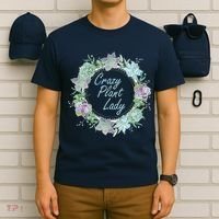Crazy Plant Lady Floral Logo T-Shirt thumb 6