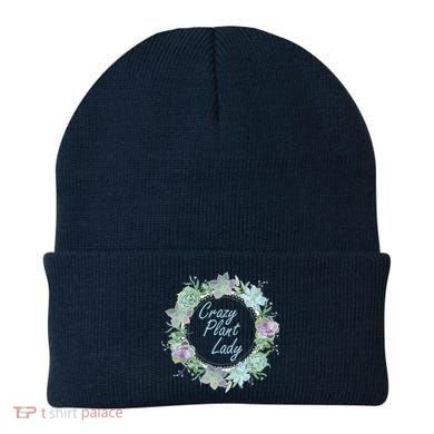 Crazy Plant Lady Floral Logo Beanie