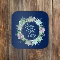 Crazy Plant Lady Floral Logo Coaster thumb 0