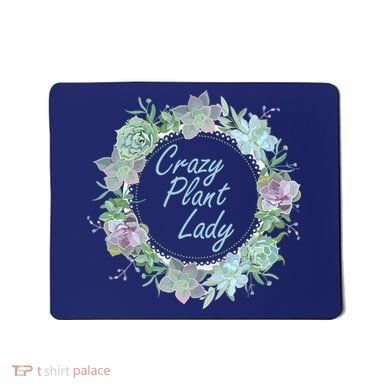 Crazy Plant Lady Floral Logo Mousepad