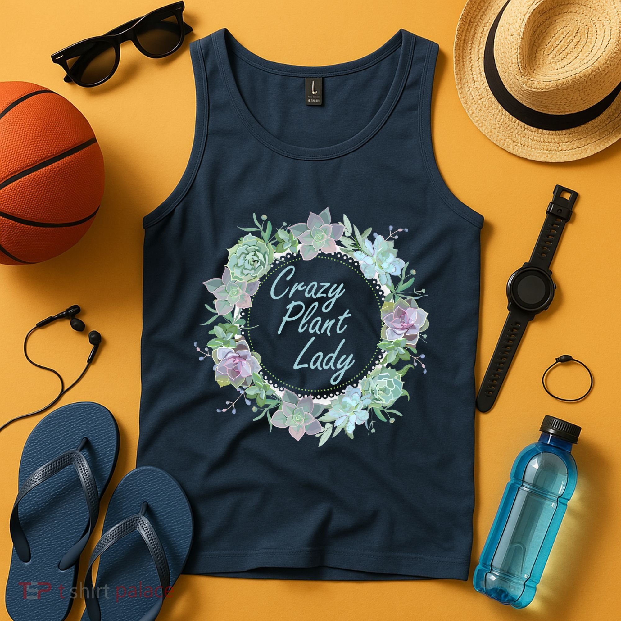 Crazy Plant Lady Floral Logo Tank Top