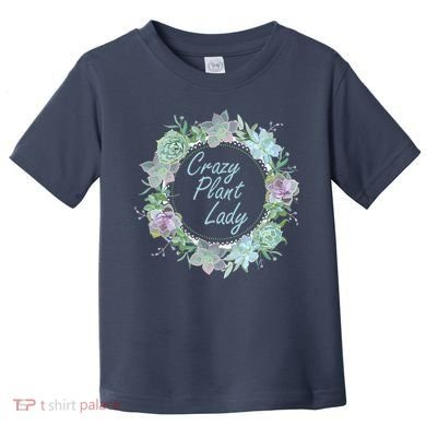Crazy Plant Lady Floral Logo Toddler T-Shirt