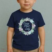 Crazy Plant Lady Floral Logo Toddler T-Shirt thumb 2