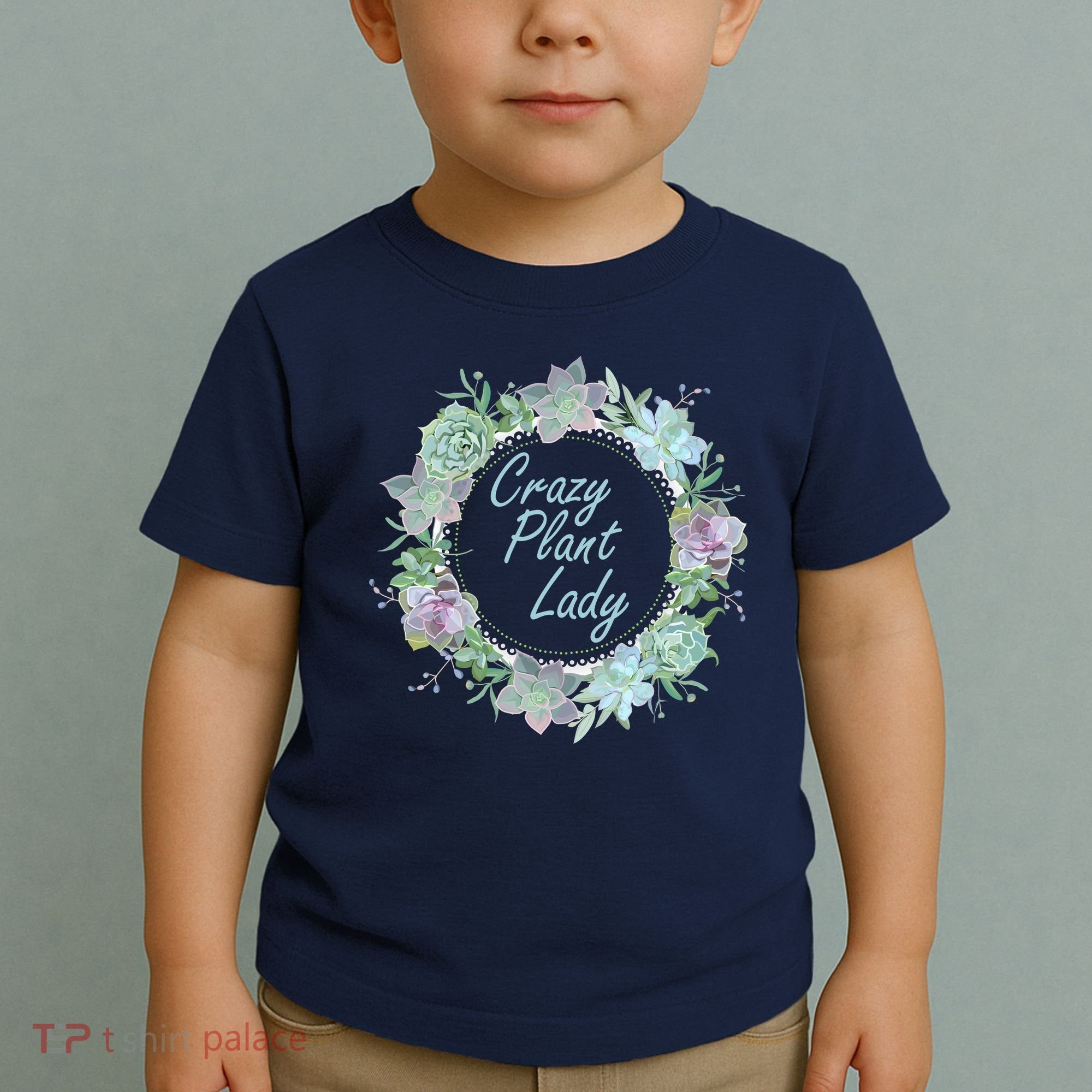 Crazy Plant Lady Floral Logo Toddler T-Shirt