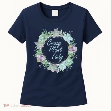 Crazy Plant Lady Floral Logo Women's T-Shirt