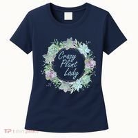 Crazy Plant Lady Floral Logo Women's T-Shirt thumb 0