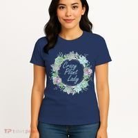 Crazy Plant Lady Floral Logo Women's T-Shirt thumb 4