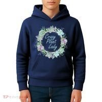 Crazy Plant Lady Floral Logo Kids Hoodie thumb 4