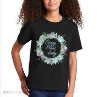 Crazy Plant Lady Floral Logo Kids T-Shirt thumb 2