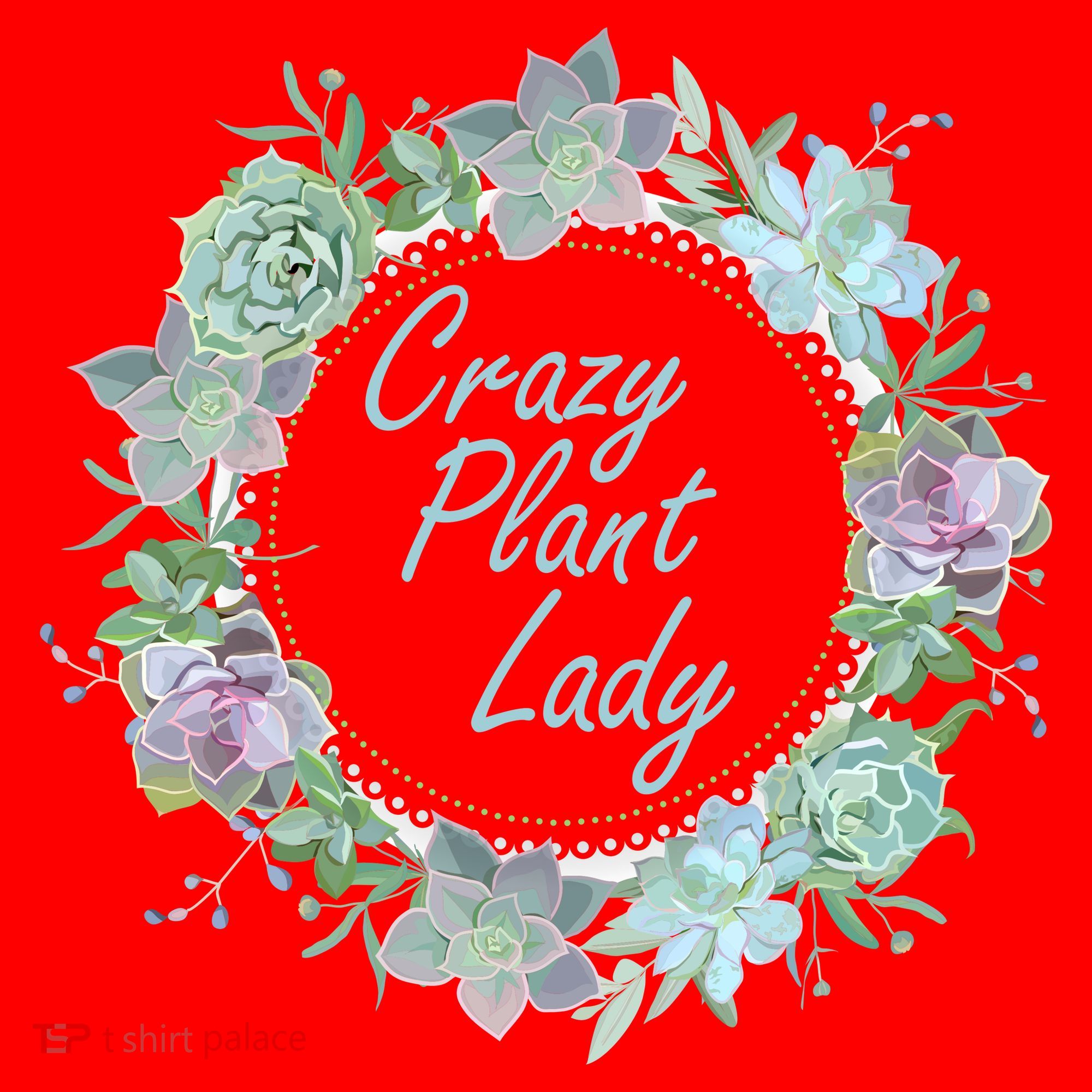 Crazy Plant Lady Floral Logo Santa Hat