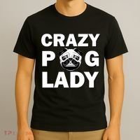 Crazy Pug Lady T-Shirt thumb 3