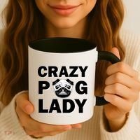 Crazy Pug Lady Coffee Mug thumb 3