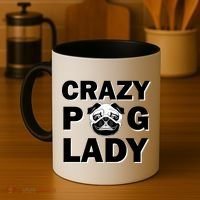 Crazy Pug Lady Coffee Mug thumb 4