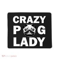 Crazy Pug Lady Mousepad thumb 0