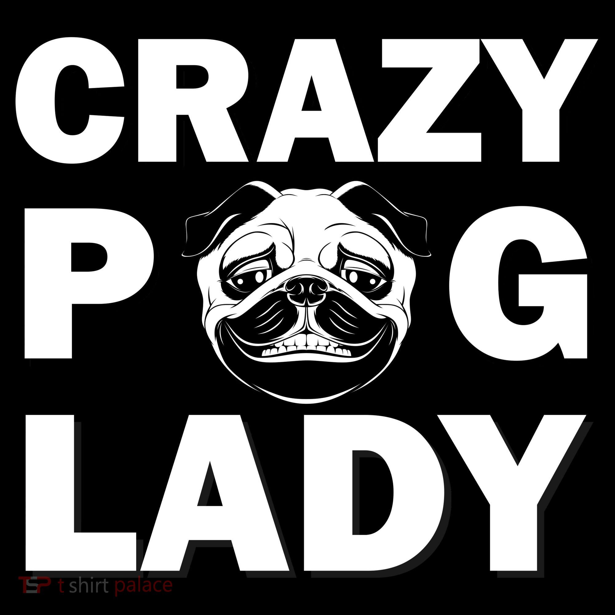 Crazy Pug Lady Mousepad