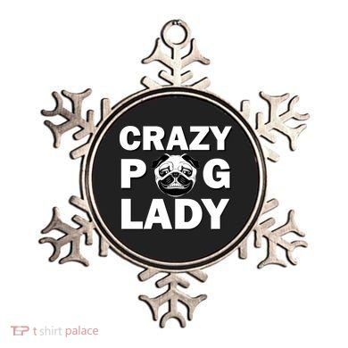 Crazy Pug Lady Ornament