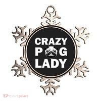 Crazy Pug Lady Ornament thumb 0