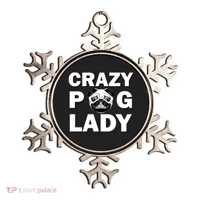 Crazy Pug Lady Ornament