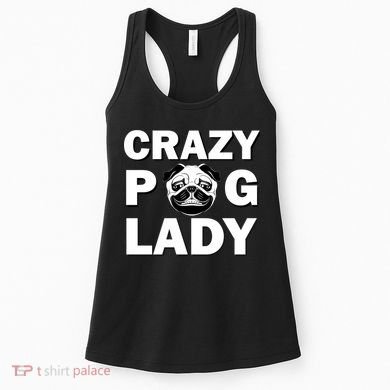 Crazy Pug Lady Women's Tank Top
