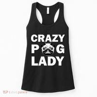 Crazy Pug Lady Women's Tank Top thumb 0