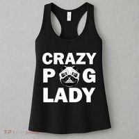 Crazy Pug Lady Women's Tank Top thumb 3
