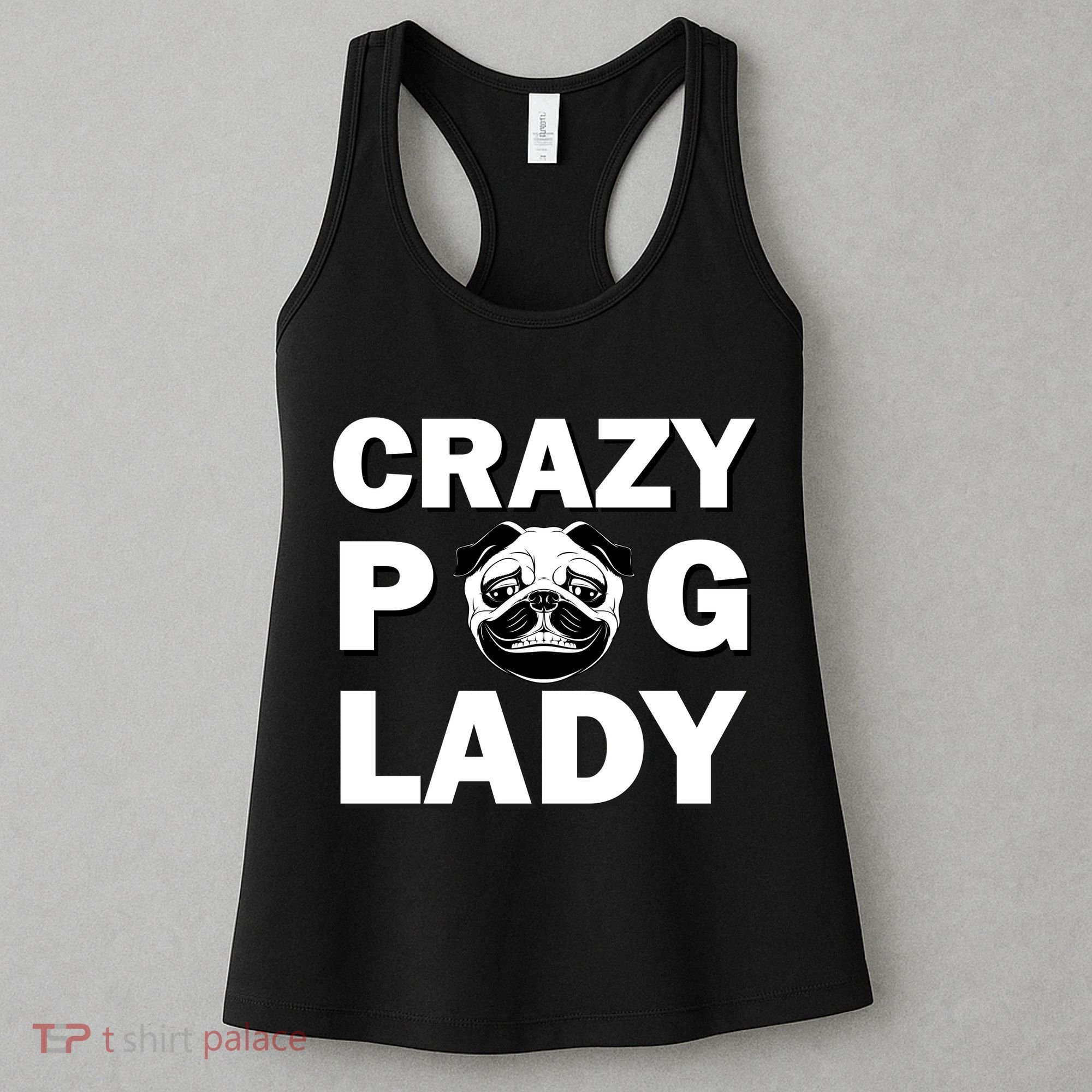 Crazy Pug Lady Women's Tank Top