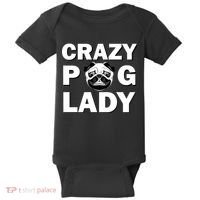 Crazy Pug Lady Baby Bodysuit thumb 0