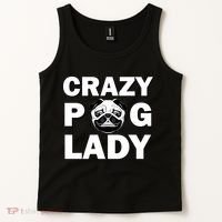 Crazy Pug Lady Tank Top thumb 2