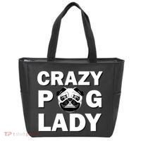 Crazy Pug Lady Tote Bag thumb 0