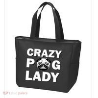 Crazy Pug Lady Tote Bag thumb 3