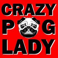 Crazy Pug Lady Santa Hat thumb 1