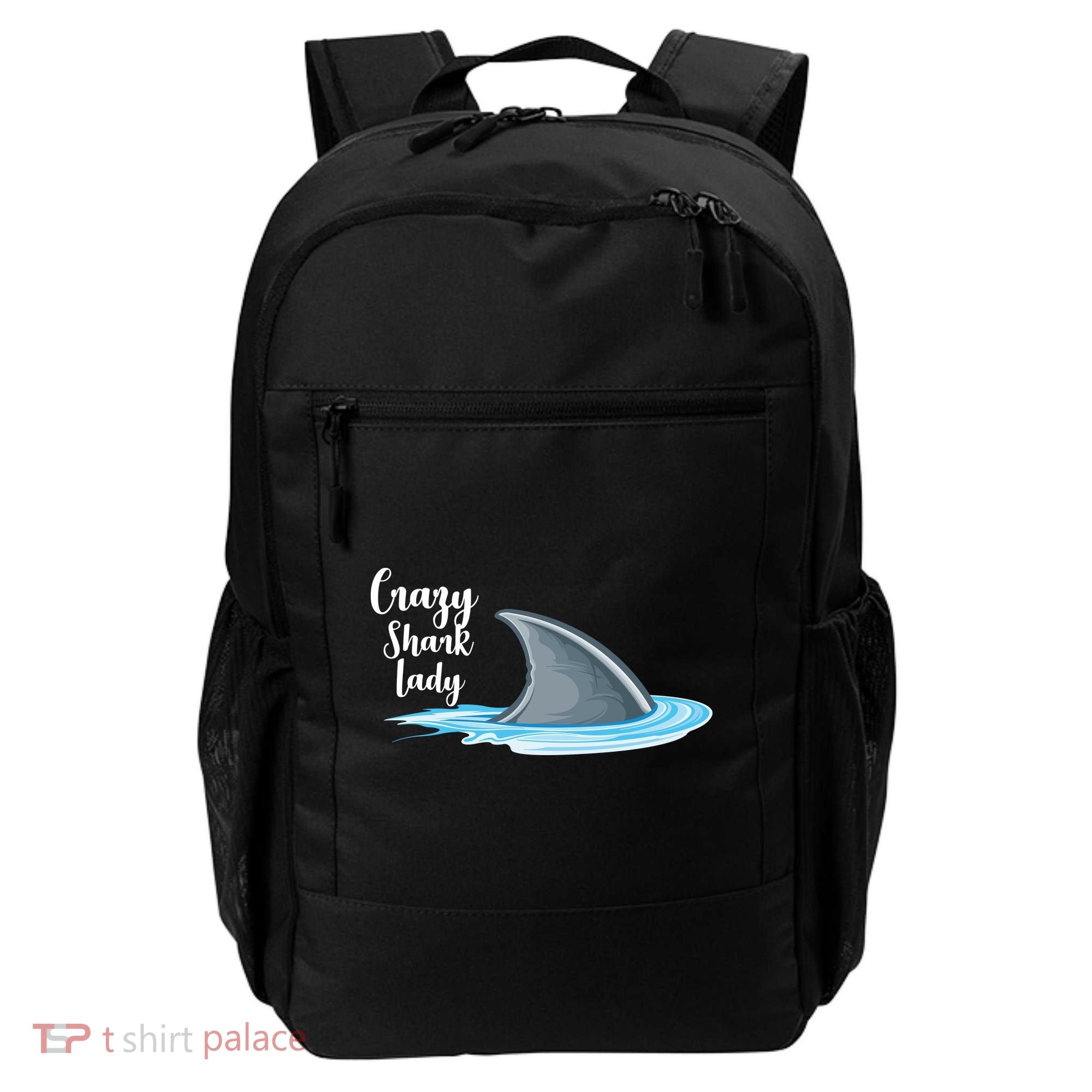 Crazy Shark Lady Backpack