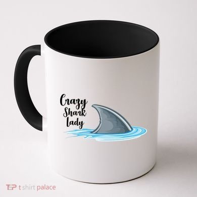 Crazy Shark Lady Coffee Mug