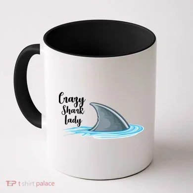 Crazy Shark Lady Coffee Mug