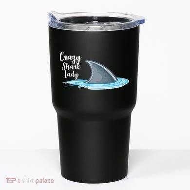 Crazy Shark Lady Tumbler