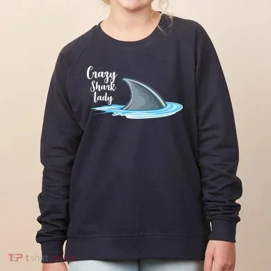 Crazy Shark Lady Women's Sweatshirt