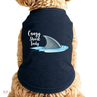 Crazy Shark Lady Doggie Tank