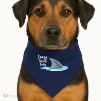 Crazy Shark Lady USA-Made Doggie Bandana thumb 1