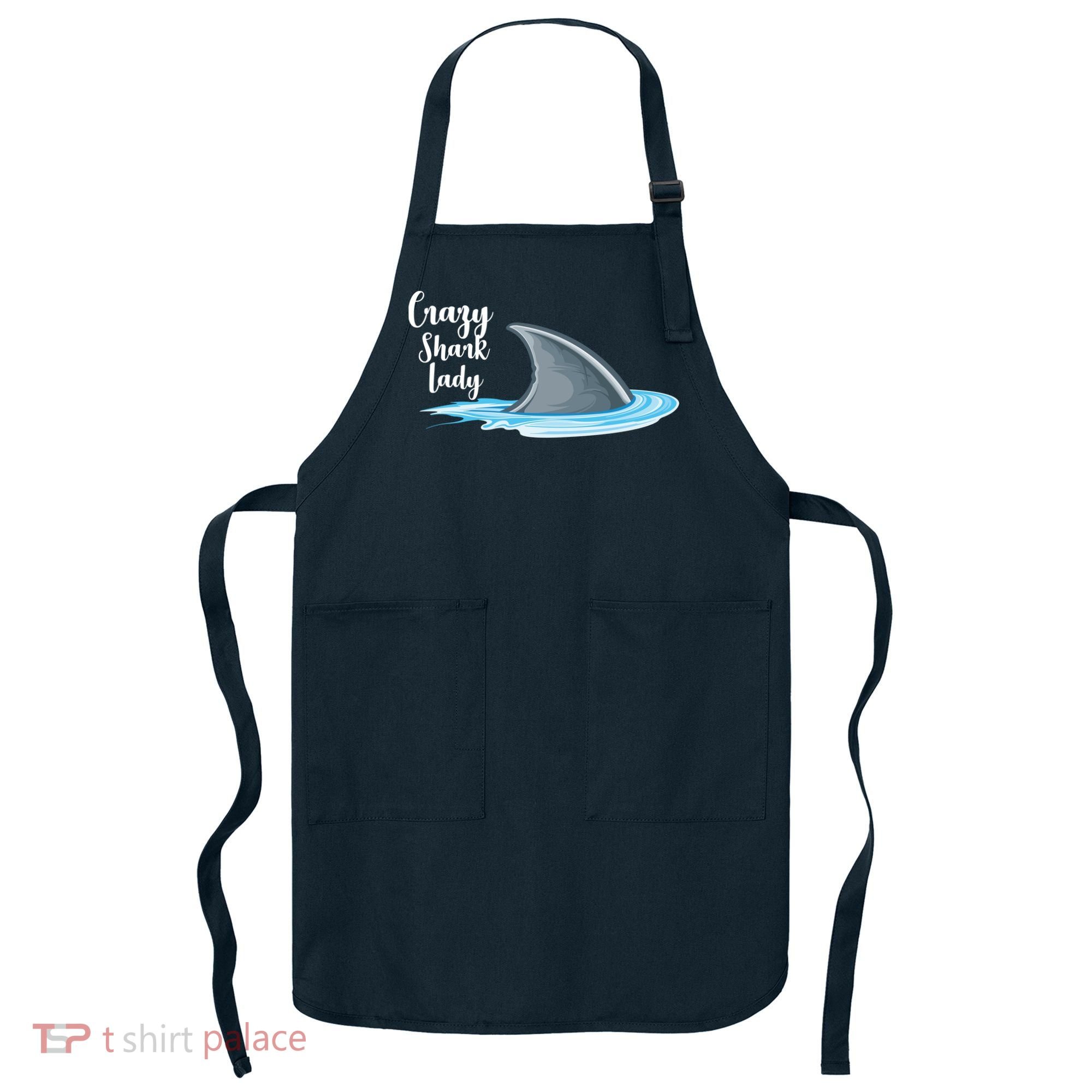 Crazy Shark Lady Apron