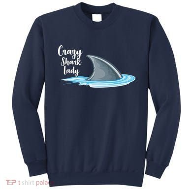 Crazy Shark Lady Sweatshirt