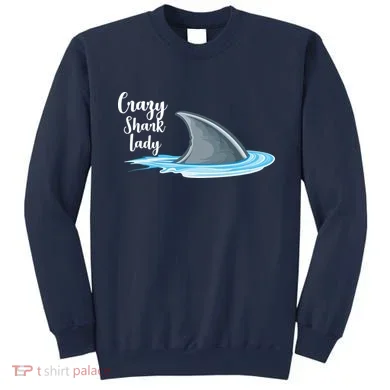 Crazy Shark Lady Sweatshirt