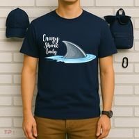Crazy Shark Lady T-Shirt thumb 6