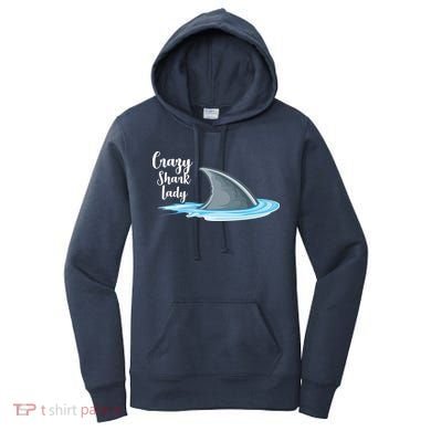 Crazy Shark Lady Women's Hoodie