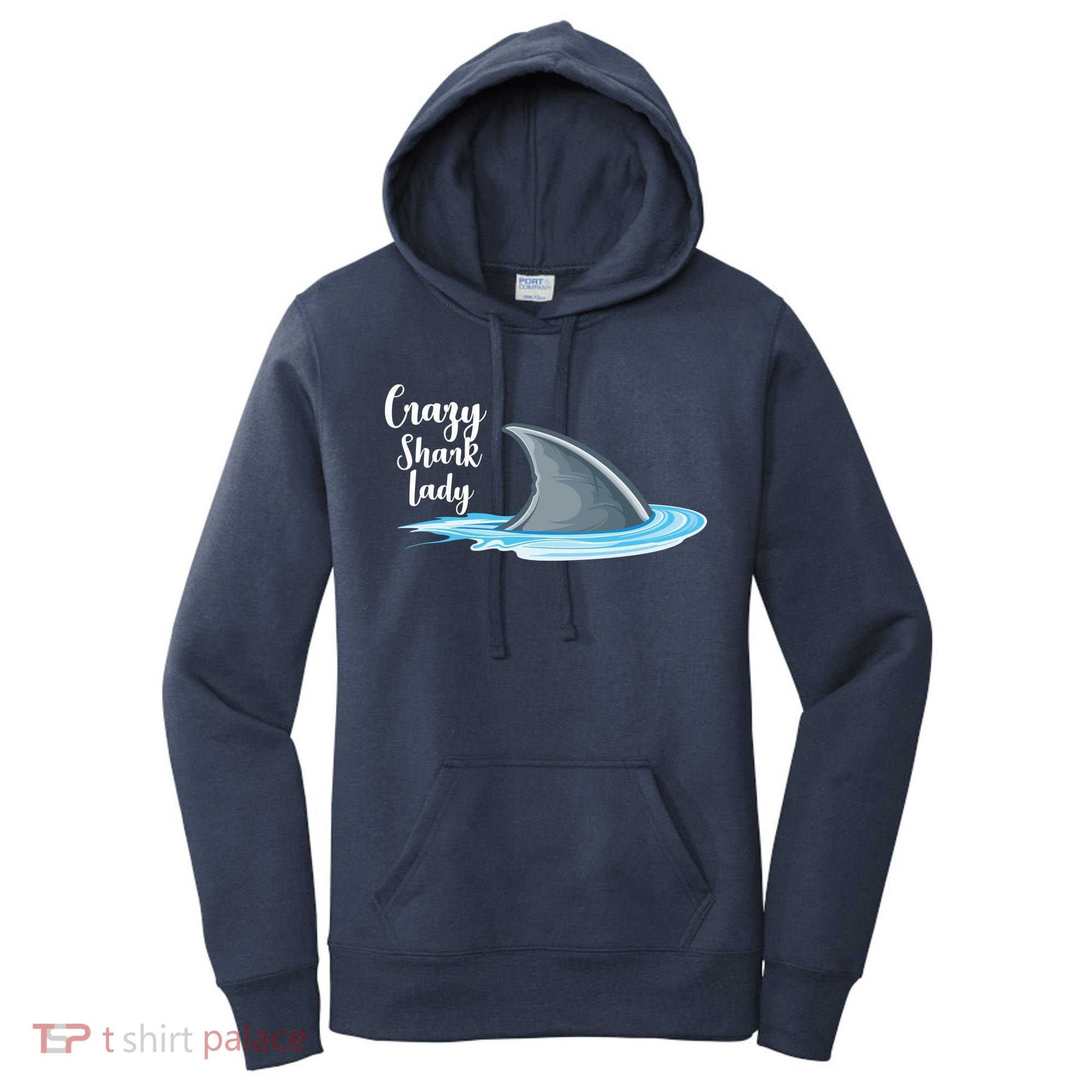 Crazy Shark Lady Women's Hoodie