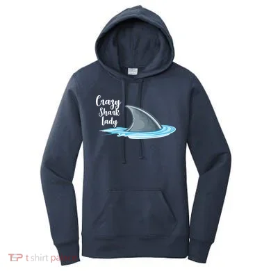 Crazy Shark Lady Women's Hoodie