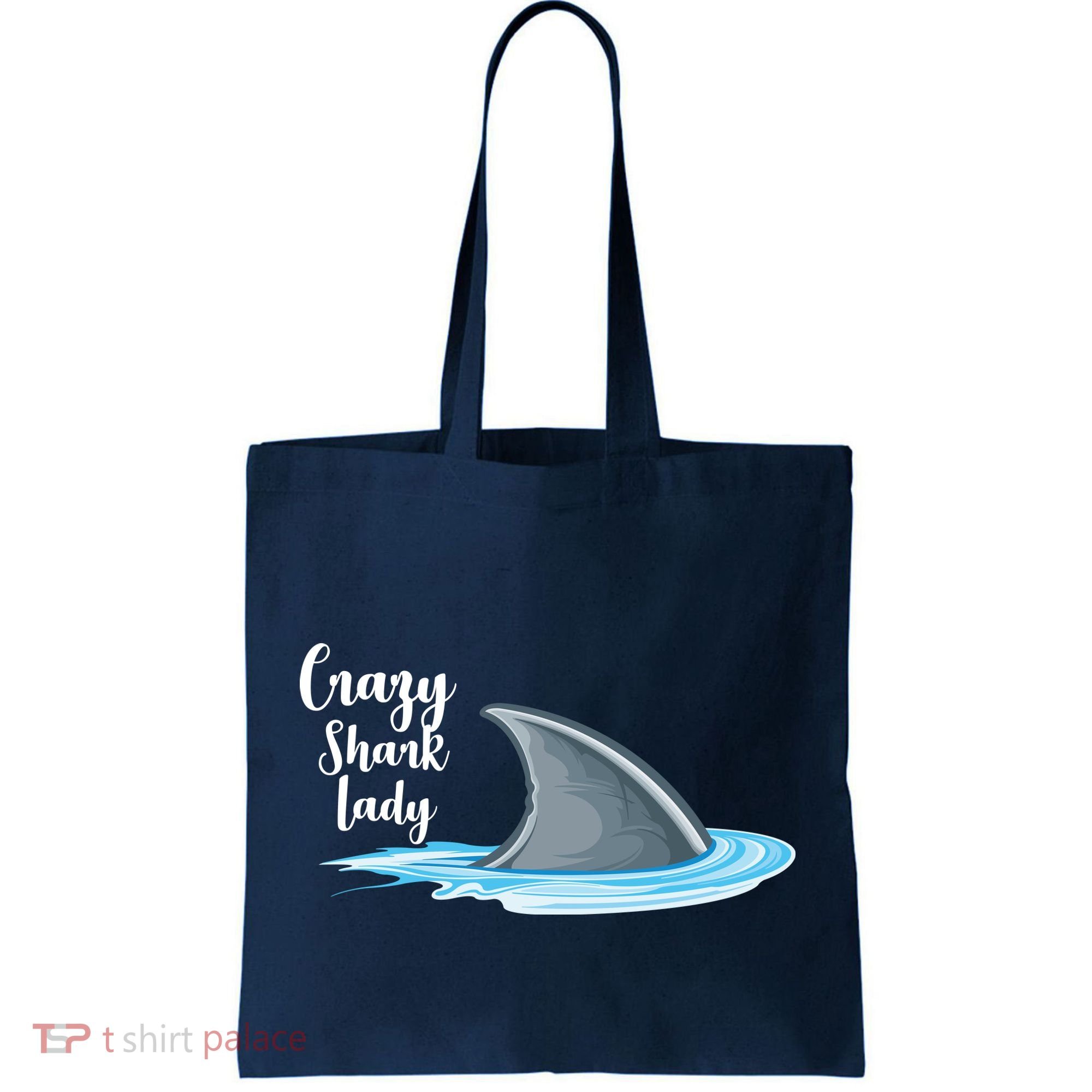 Crazy Shark Lady Tote Bag