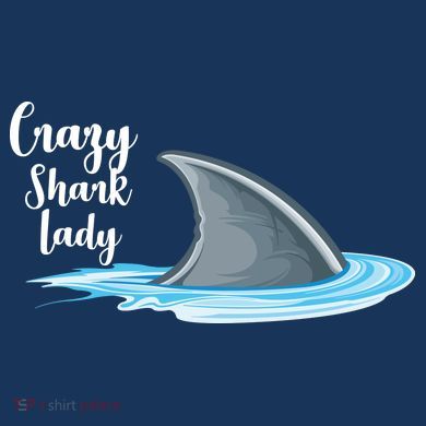 Crazy Shark Lady Performance Fleece Hoodie