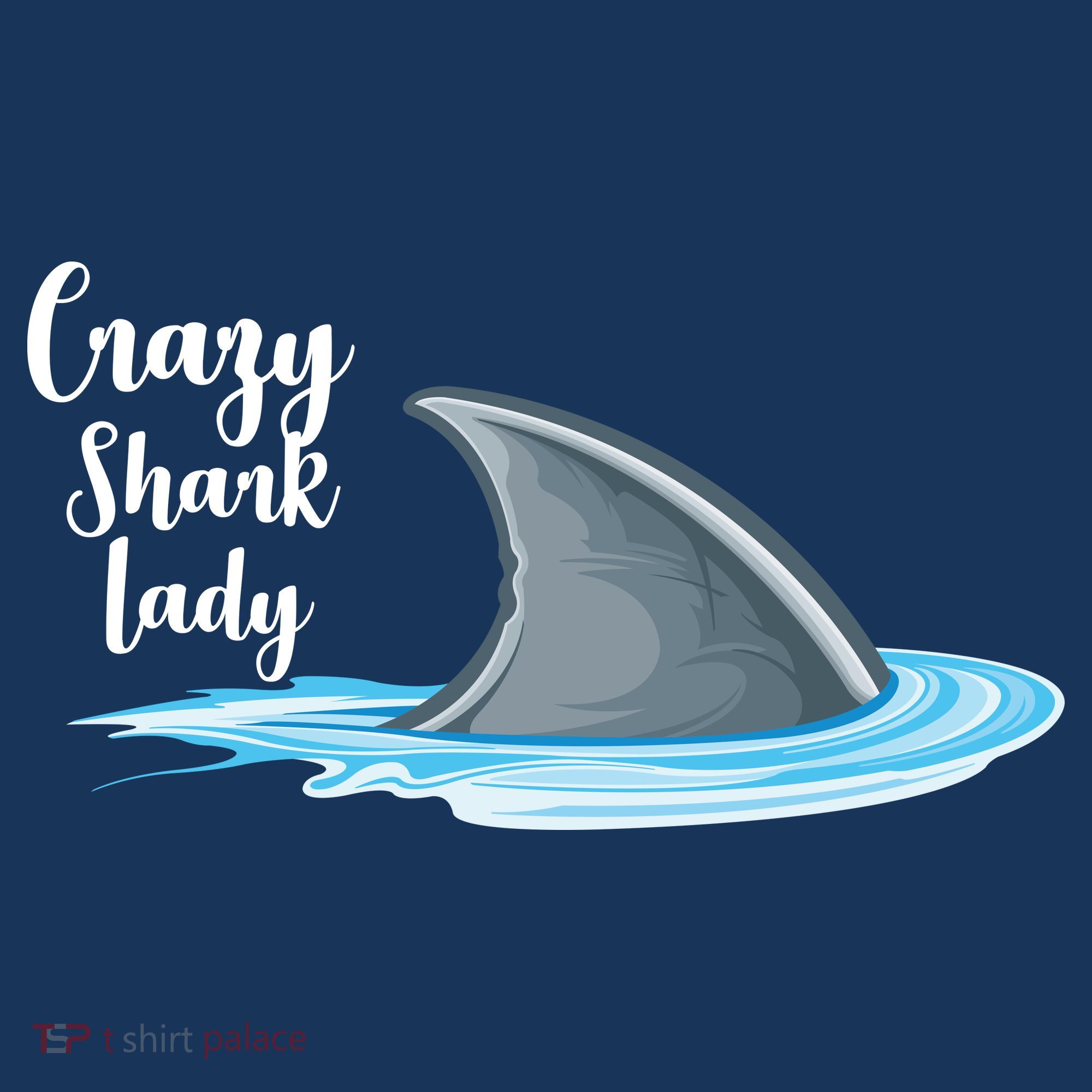 Crazy Shark Lady Women's Tank Top