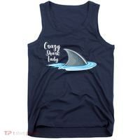 Crazy Shark Lady Tank Top thumb 0